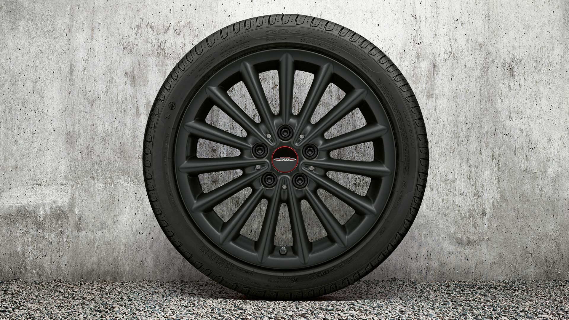 cerchio JCW multi spoke da 17" – jet black opaco – 505